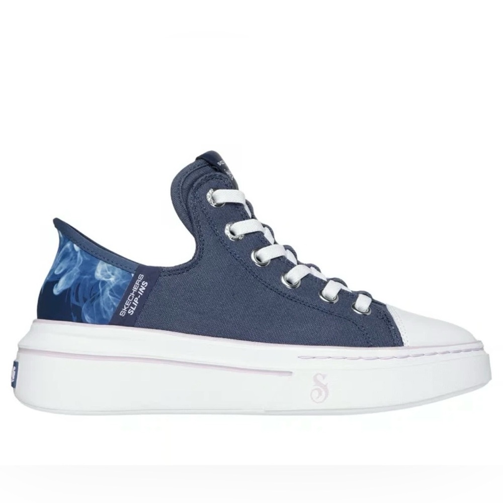SKECHERS WOMEN’S SNOOP DOGG – BOSS LIFE NAVY CANVAS SLIP-INS 186000.NVY - Picture 8 of 8